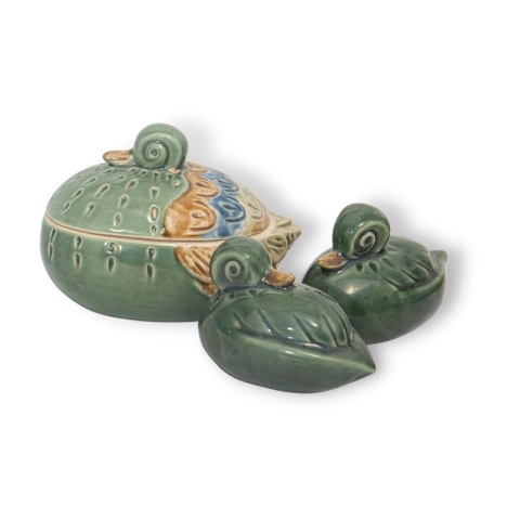 Hộp Đựng Mứt & Bánh Kẹo Hình Chú Vịt Mẹ & Con | Trang Trí Bàn Làm Việc | Decor Phòng Khách | Hũ Đựng Gia Vị (Gốm Sứ)