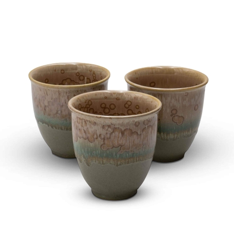 Cốc Hoa Nổ Biege Sz S