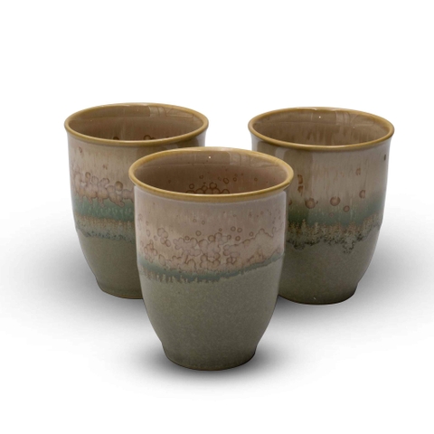 Cốc Hoa Nổ Biege Sz M