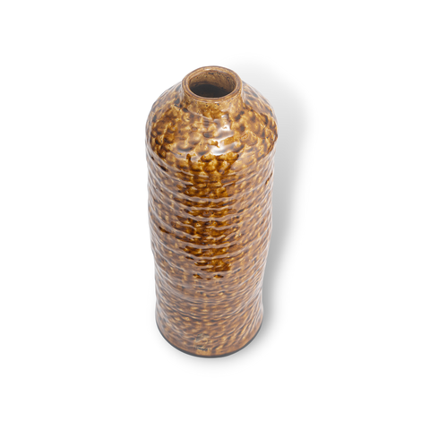 Bình Be Chạch Men Hoàng Lưu Ly Dáng Thẳng