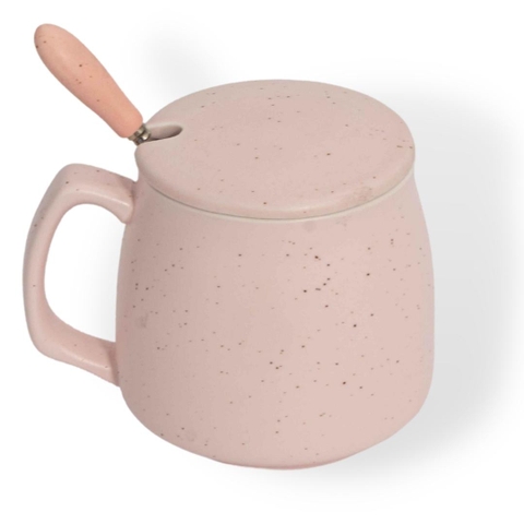 Cốc Sứ Kèm Nắp và Thìa