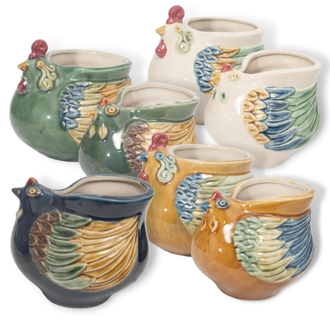 Tượng Con Gà Trang Trí Bàn Làm Việc | Decor Phòng Khách | Phong Thủy | Thủy Sinh Tiểu Cảnh (Mini Cute)