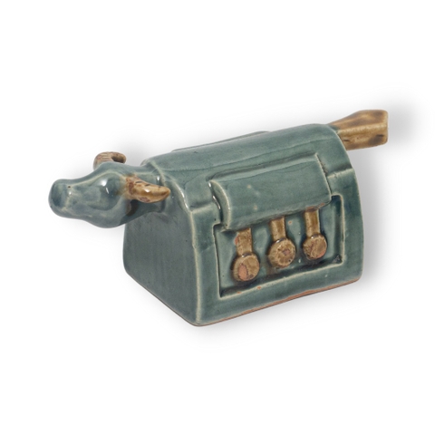 Tượng Trâu Mõ Gốm Sứ Trang Trí Bàn Làm Việc | Decor Phòng Khách | Phong Thủy | Thủy Sinh Tiểu Cảnh (Mini Cute)