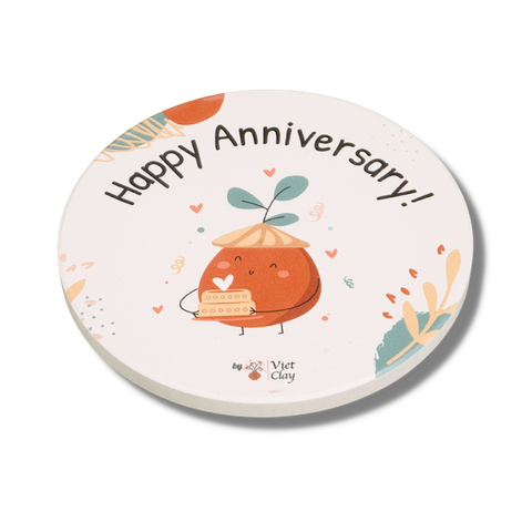 Miếng lót ly - Happy Anniversary