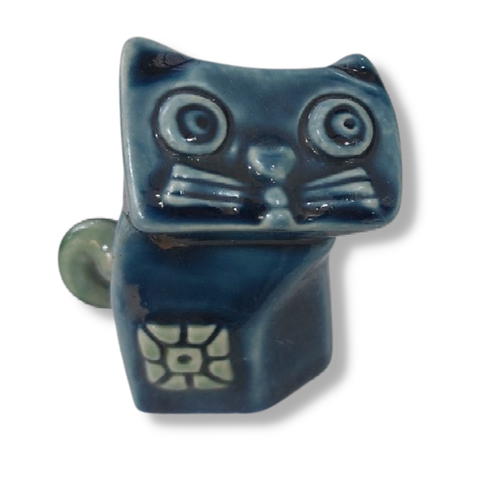 Tượng Mèo Gốm Sứ Trang Trí Bàn Làm Việc | Decor Phòng Khách | Phong Thủy | Thủy Sinh Tiểu Cảnh (Mini Cute)