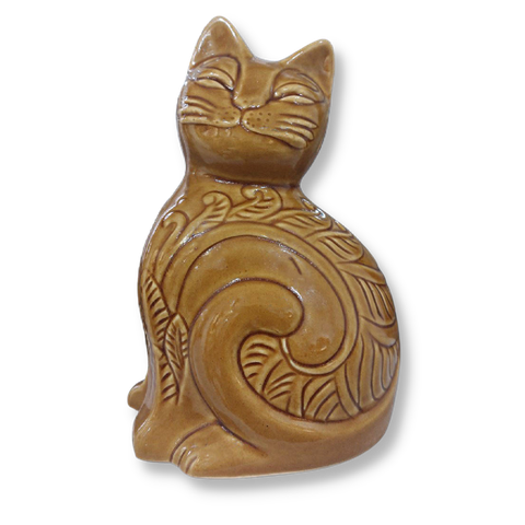 Tượng Mèo Gốm Sứ Trang Trí Bàn Làm Việc | Decor Phòng Khách | Phong Thủy | Thủy Sinh Tiểu Cảnh (Mini Cute)