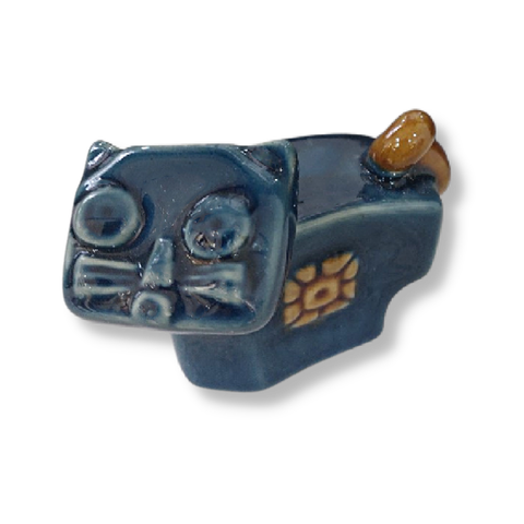 Tượng Mèo Gốm Sứ Trang Trí Bàn Làm Việc | Decor Phòng Khách | Phong Thủy | Thủy Sinh Tiểu Cảnh (Mini Cute)