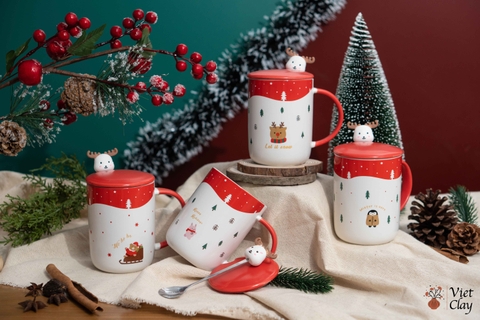 Cốc sứ Tuần lộc