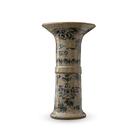 Bình Hoa Men Tiêu Hoa Sen Miệng Loe