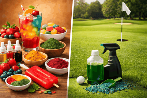 Chất tạo màu thực phẩm là gì? Phân biệt chất tạo màu thực phẩm và chất tạo màu sân golf