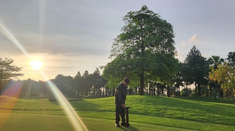 Bàn giao và hướng dẫn sử dụng máy đo độ ẩm FieldScout TDR350 cho sân golf Đầm Vạc