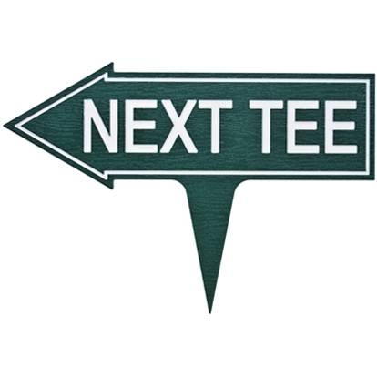 Biển hiệu mũi tên nhựa tái chế sân golf