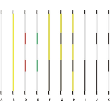 Gậy cờ loại thường 1/2" được bọc bằng nhựa Vinyi