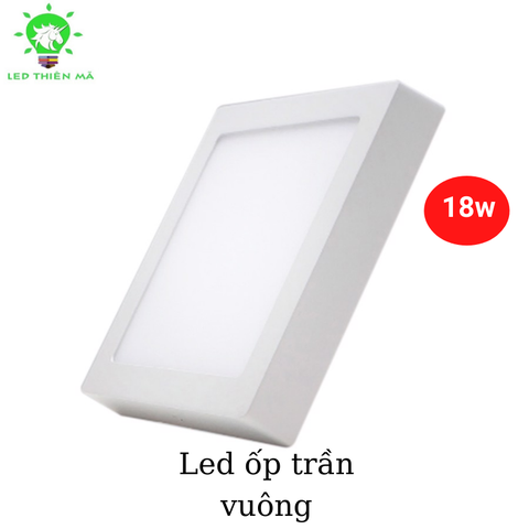 Đèn Led ốp nổi vuông (Trắng)- Led Thiên Mã