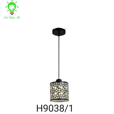 Đèn thả lồng đèn đen H9038/1- Led Thiên Mã