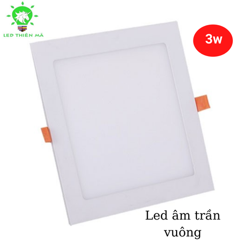 Đèn led âm trần siêu mỏng vuông- Led Thiên Mã (Bảo hành 2 năm)
