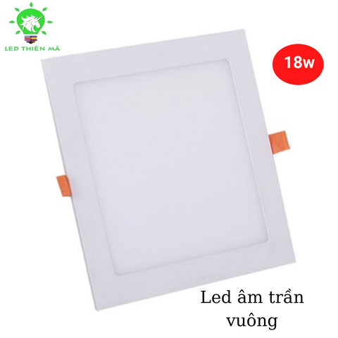 Đèn led âm trần siêu mỏng vuông- Led Thiên Mã (Bảo hành 2 năm)