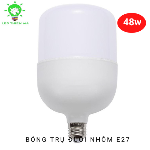 Bóng đèn trụ đuôi E27 ánh sáng trắng/vàng -Led Thiên Mã