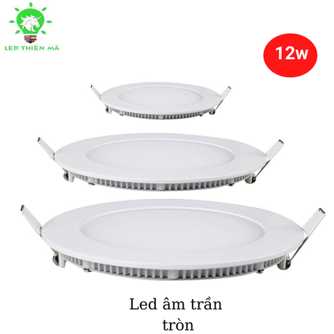 Đèn âm trần siêu mỏng tròn - Led Thiên Mã (Bảo hành 1 năm)