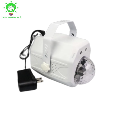 Đèn lazer chiếu điểm 16 hiệu ứng vỏ trắng/ đen có remote  Led Thiên Mã