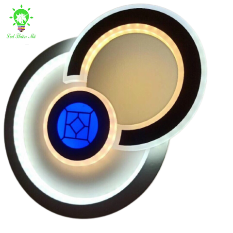 Đèn ốp tường 3 tầng tròn hình chiếc nhẫn -Led Thiên Mã