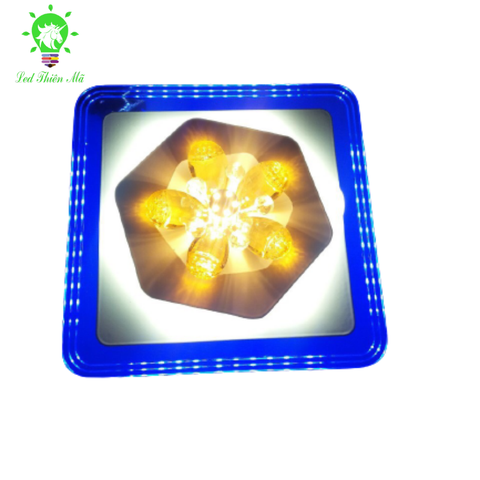 Đèn ốp nổi 3 màu ngũ giác  Led Thiên Mã