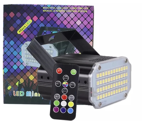 Đèn sân khấu chớp pha 48led RGB( đổi màu) Có điều khiển- Led Thiên Mã