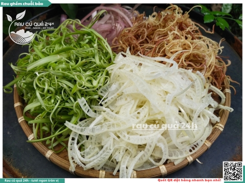 Combo rau ghém chuối bào