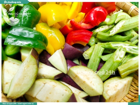 Combo ớt chuông mix củ quả