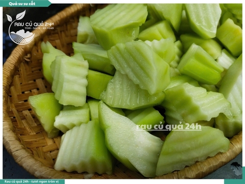 Quả su su cắt khoảng 350 - 550g