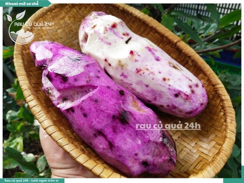 Khoai mỡ sơ chế khoảng 300 - 500g