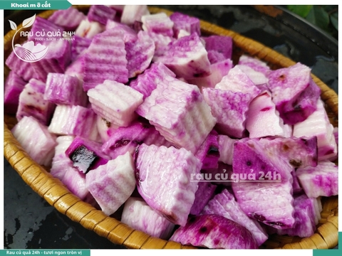 Khoai mỡ cắt khoảng 300 - 500g