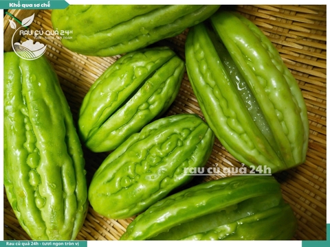 Khổ qua sơ chế 3 quả khoảng 300 - 500g