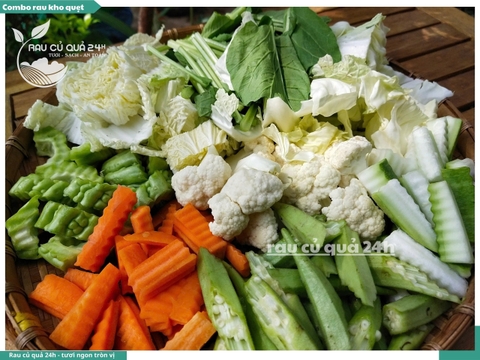 Combo rau kho quẹt khoảng 350 - 500g
