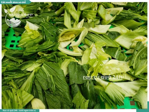 Cải muối dưa sơ chế khoảng 500g