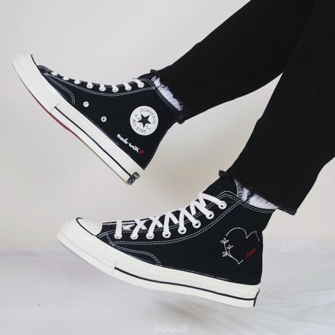 CONVERSE 1970s MADE WITH LOVE BLACK HI - 171118C