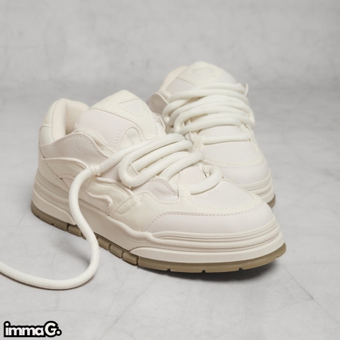 BERSHKA CHUNKY SKATER TRAINERS