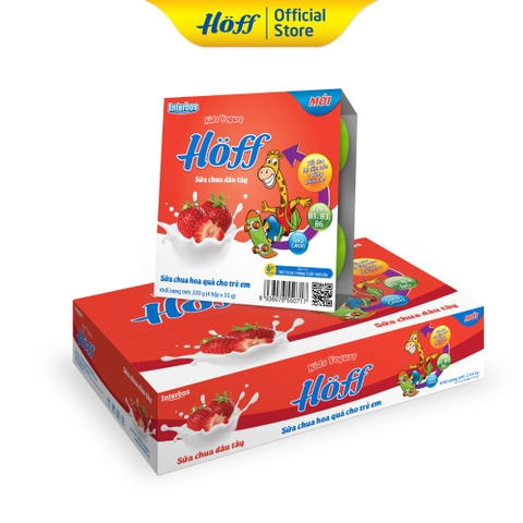 Sữa Chua trẻ em vị Dâu HOFF (1 thùng - 48 hộp)