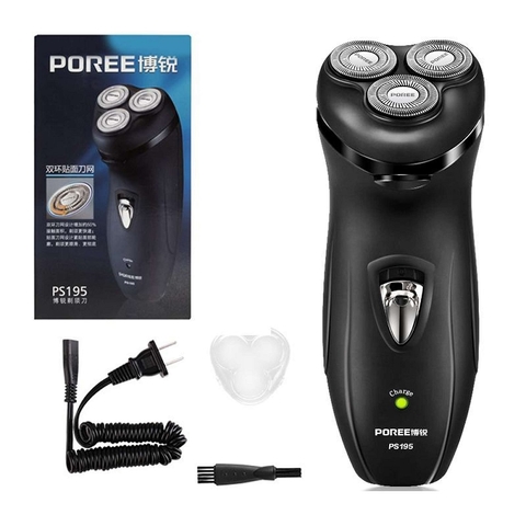 Máy cạo râu điện 3 lưỡi Poree PS195 là gì? Cách sử dụng như thế nào?