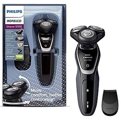 Máy Cạo Râu Điện Philips Norelco 5100 Model S5210/81 Cạo Ướt Khô Chính Hãng