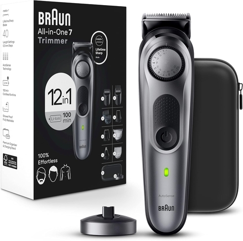 Tông Đơ Cắt Tóc Braun All-in-One Style Kit Series 7 7420 11-in-1 Chính Hãng Đức – Bánh Xe Precision Wheel 40 Chế Độ