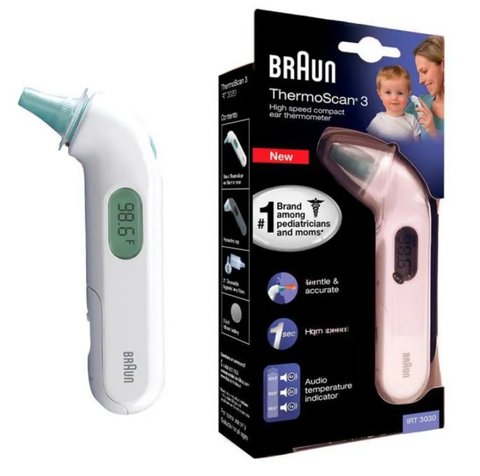 Nhiệt kế đo tai Braun ThermoScan 3 IRT3030 | Chính Hãng