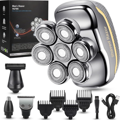 Máy Cạo Trọc, Cạo Râu, Cắt Tóc, Tỉa Lông Mũi Đa Năng Men's Shaver RQ 7900 7D