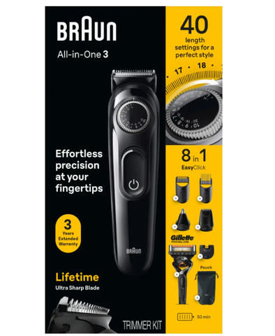Tông Đơ Cắt Tóc Đa Năng Braun MGK3260 All-In-One (8 Trong 1)