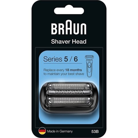 Bộ Đầu, Lưỡi, Màng Braun 53B Cho Máy Cạo Râu Braun Series 5, 6