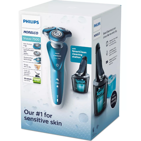 Máy Cạo Râu Điện Philips Norelco 7500 Model S7371/84 Cho Da Nhạy Cảm Chính Hãng