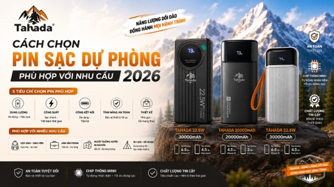 Cách chọn pin sạc dự phòng phù hợp với nhu cầu 2026