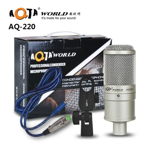 Micro Thu Âm Livestream AQTA World AQ220 Giá Sỉ
