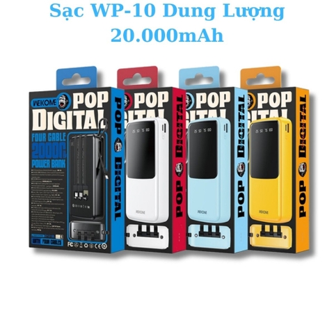 PIN SẠC DỰ PHÒNG WEKOME WP-10 20.000MAH GIÁ SỈ