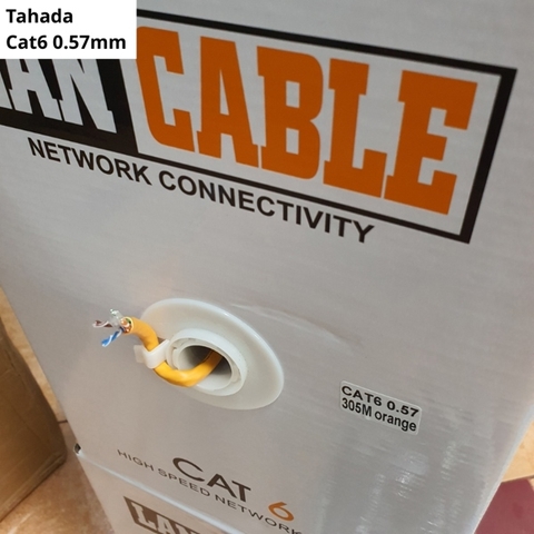 CÁP MẠNG LAN TAHADA CAT6 CCA 0.57 DÀI 300M